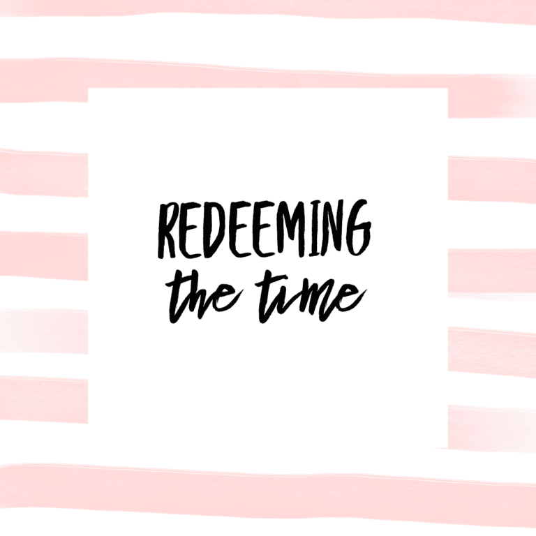 Redeeming the Time