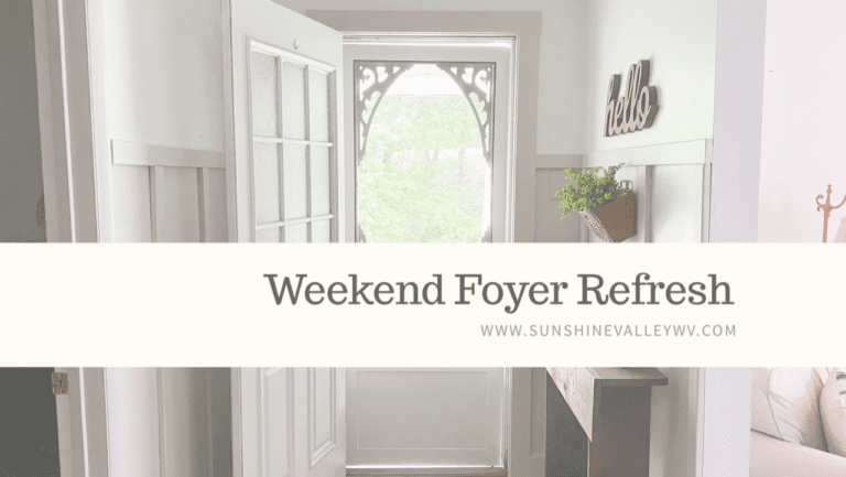 Weekend Foyer Refresh & A SURPRISE!