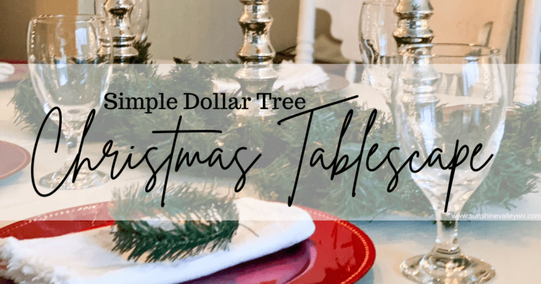 How to DIY a Christmas Tablescape from DOLLAR TREE + My Members Only Library!