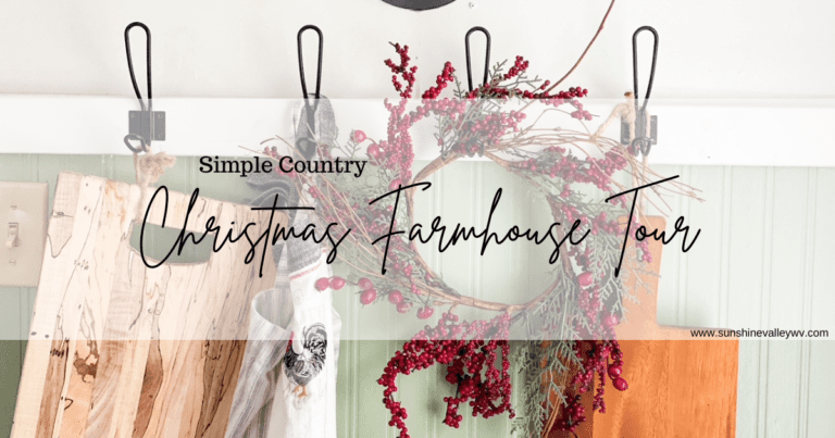 Simple Country Christmas Farmhouse Tour