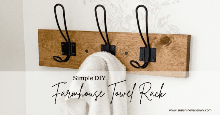 How to Make a Farmhouse Towel Rack