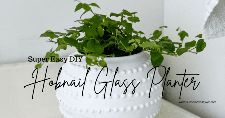 How to DIY A Hobnail Glass Planter