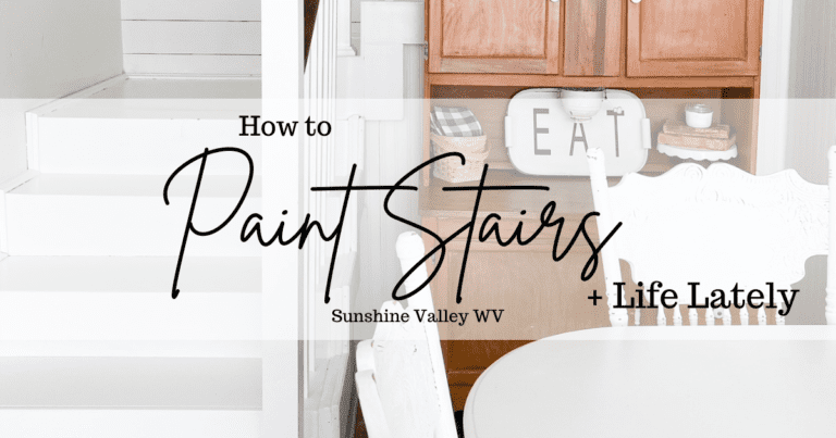 How To Paint Stairs + Life Lately