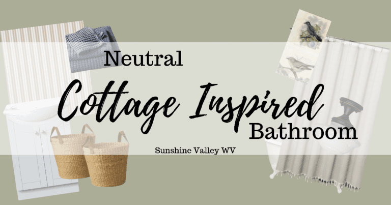 Simple Cottage Inspired Bathroom Design Board + Bathroom Refresh Update