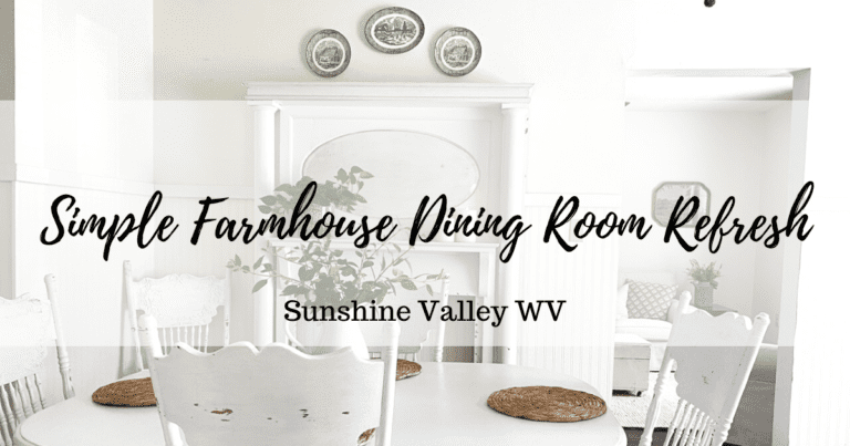 Simple Farmhouse Dining Room Refresh