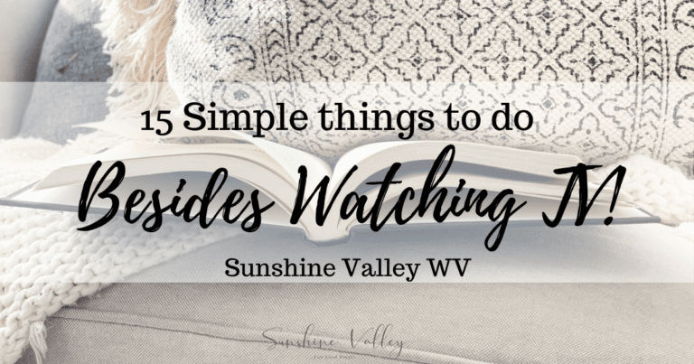 15 Simple Things To Do Besides Watching TV