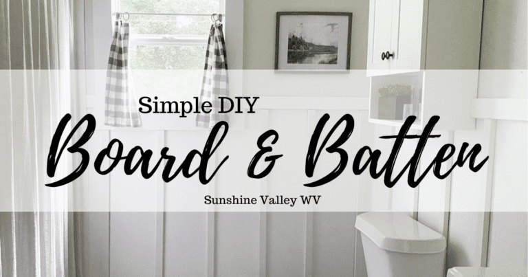 How To DIY Simple Farmhouse Board & Batten