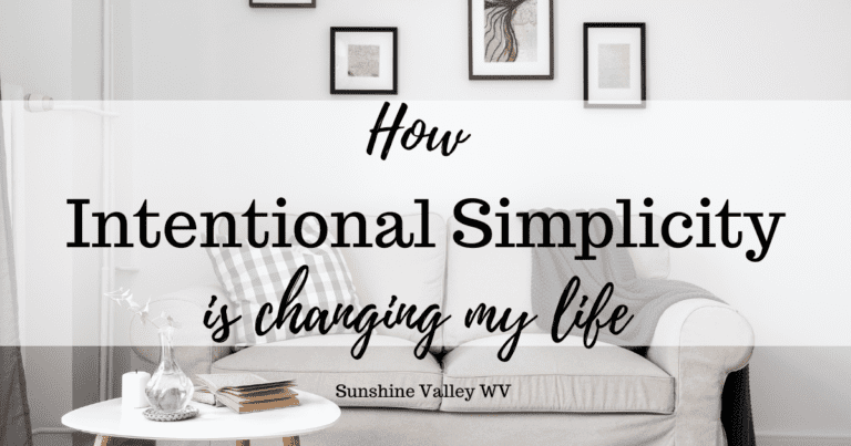 How Intentional Simplicity is Changing My Life