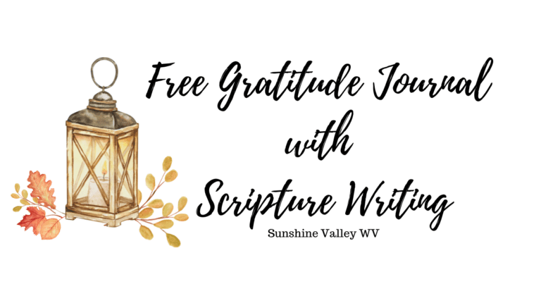 FREE Gratitude Journal with Scripture Writing