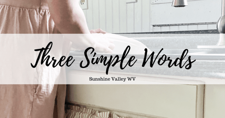 Three Simple Words That Changed my Perspective on Homemaking