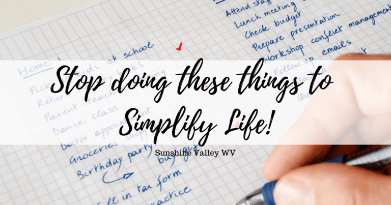 STOP Doing These Things to Simplify Life