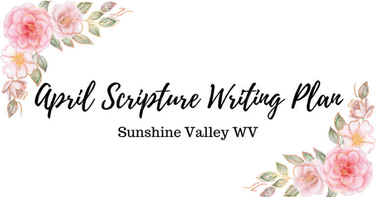 Contentment through Christ: April Scripture Writing Plan