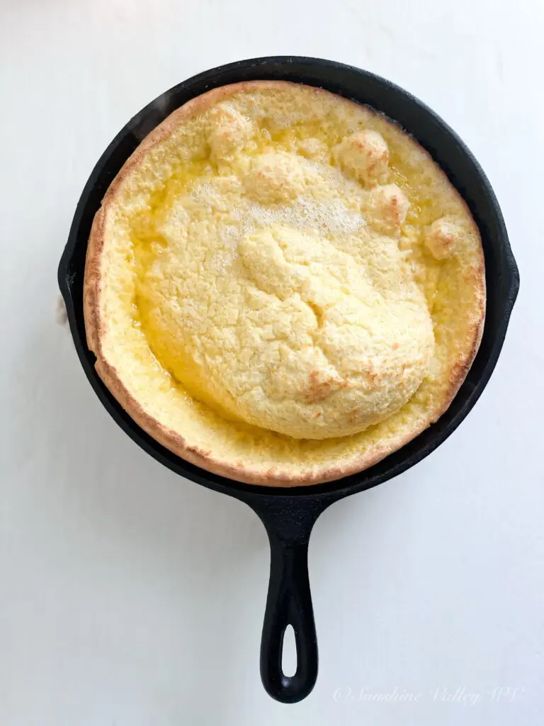 How to Make a Deliciously Puffy Sourdough German Pancake