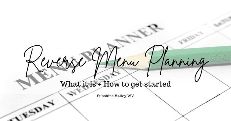 Reverse Menu Planning – What it is + How to Get Started