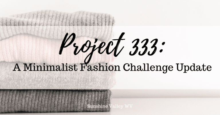 A Minimalist Fashion Challenge Update